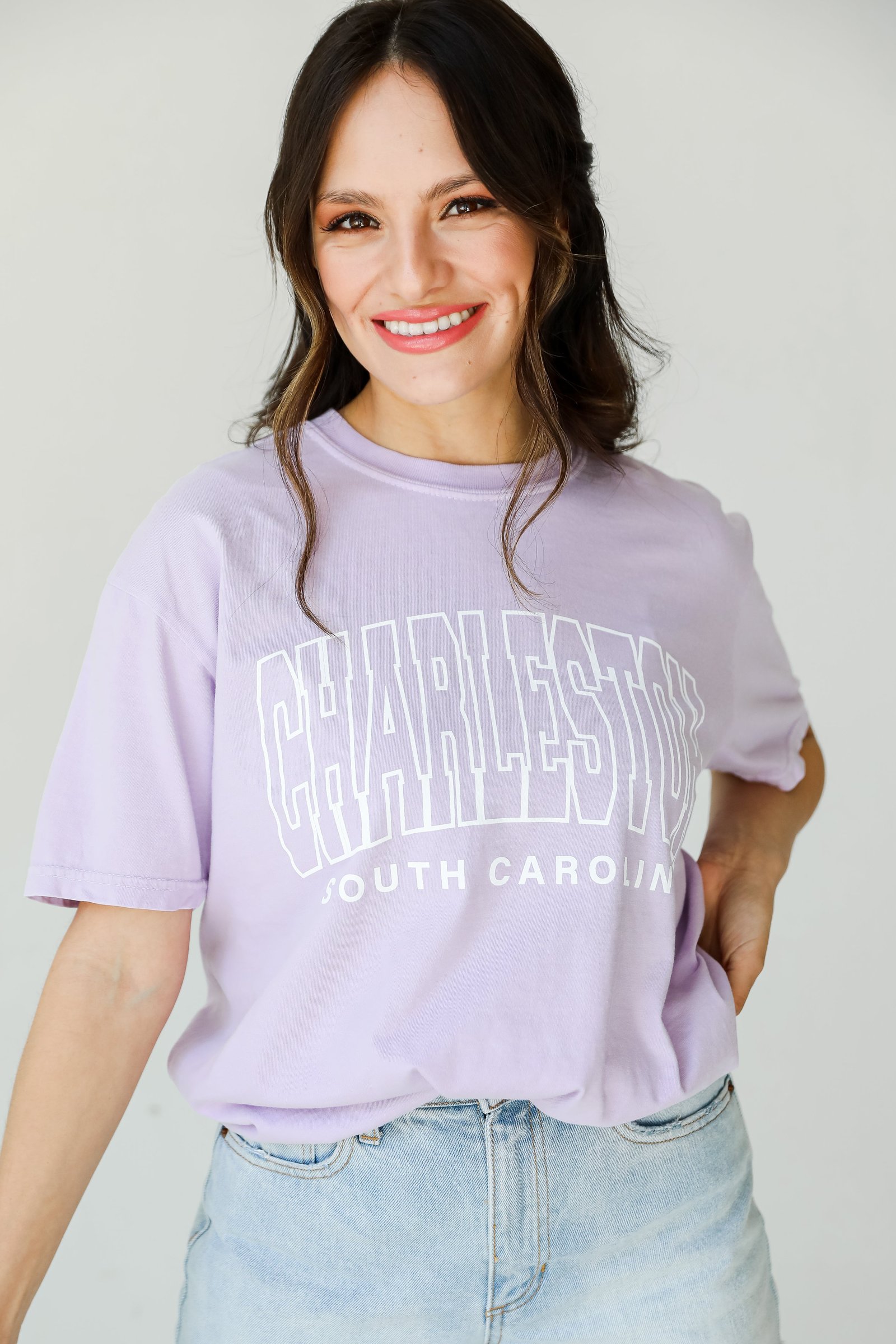 Lavender Charleston South Carolina Tee RF2