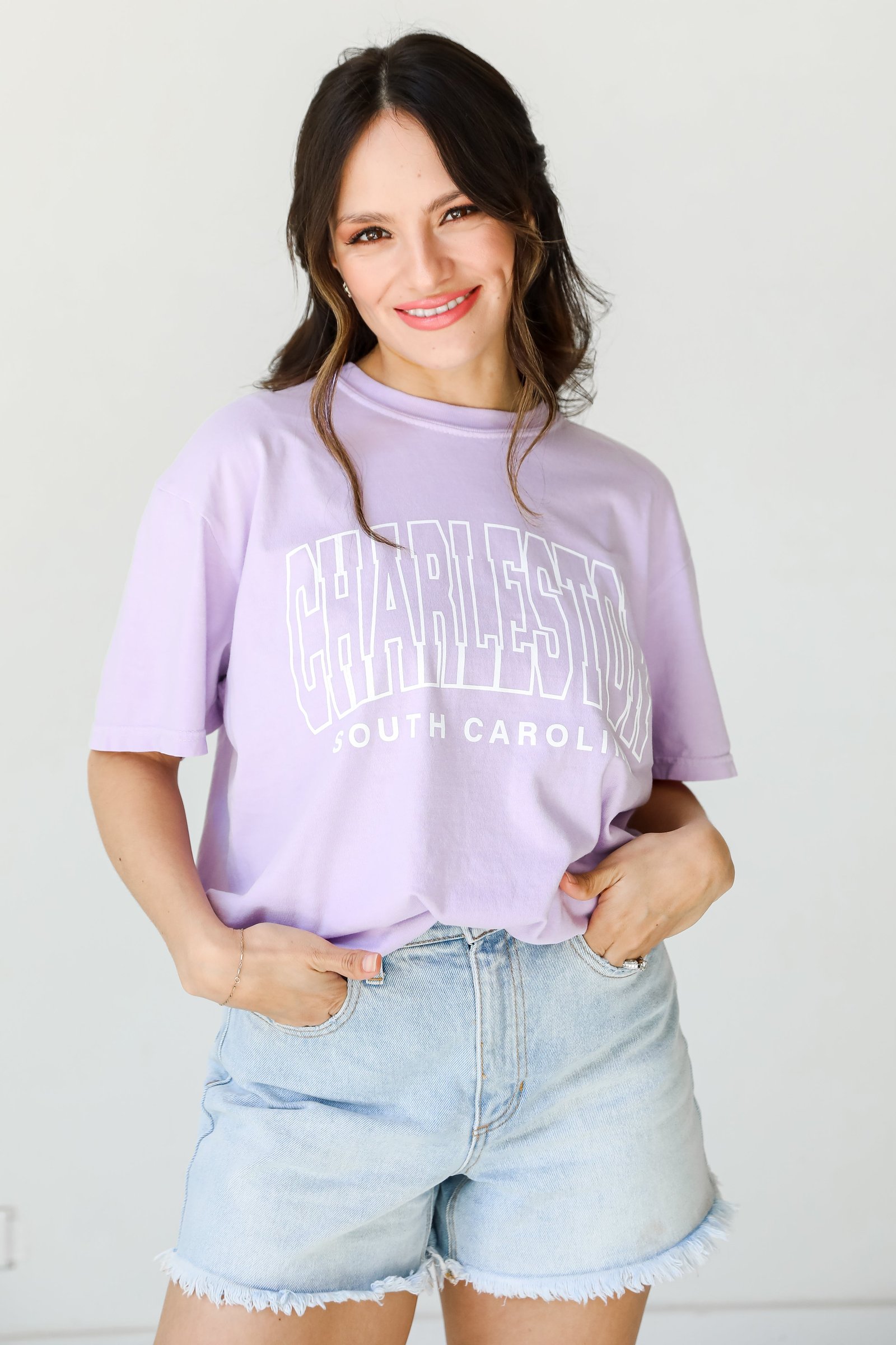 Lavender Charleston South Carolina Tee RF2