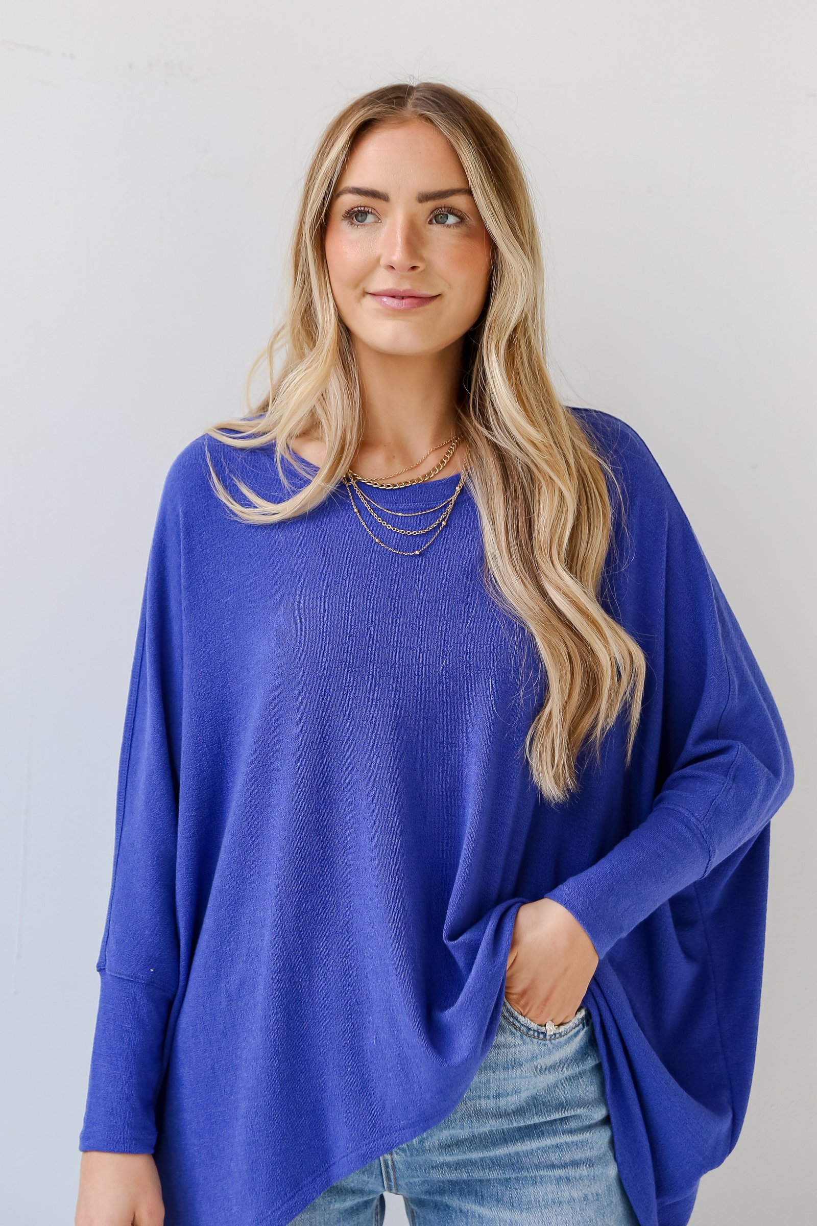 Jasmine Lightweight Knit Oversized Top RF18